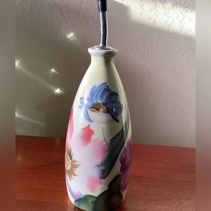 Pfaltzgraff “Flower Market” pattern ceramic olive oil cruet with spout